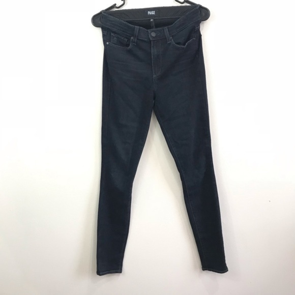 PAIGE Denim - {Paige} Hoxton Ultra Skinny High Rise Dark Wash